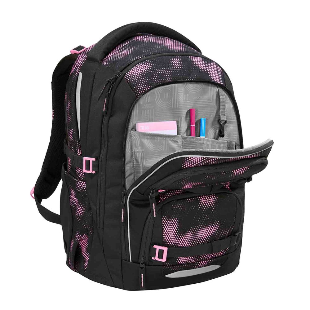 Coocazoo Porter Pink Illusion Schulrucksack Set 3tlg.
