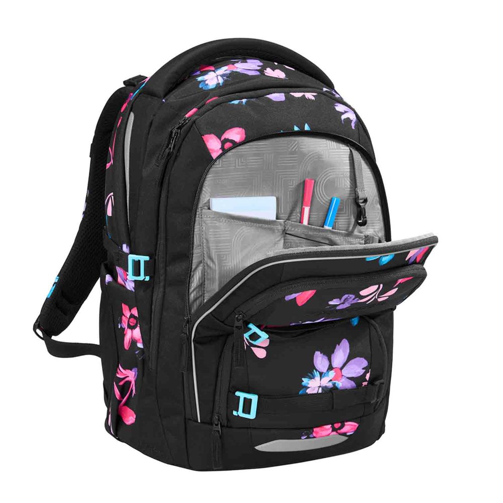 Coocazoo Porter Floral Artnight Schulrucksack Set 3tlg.
