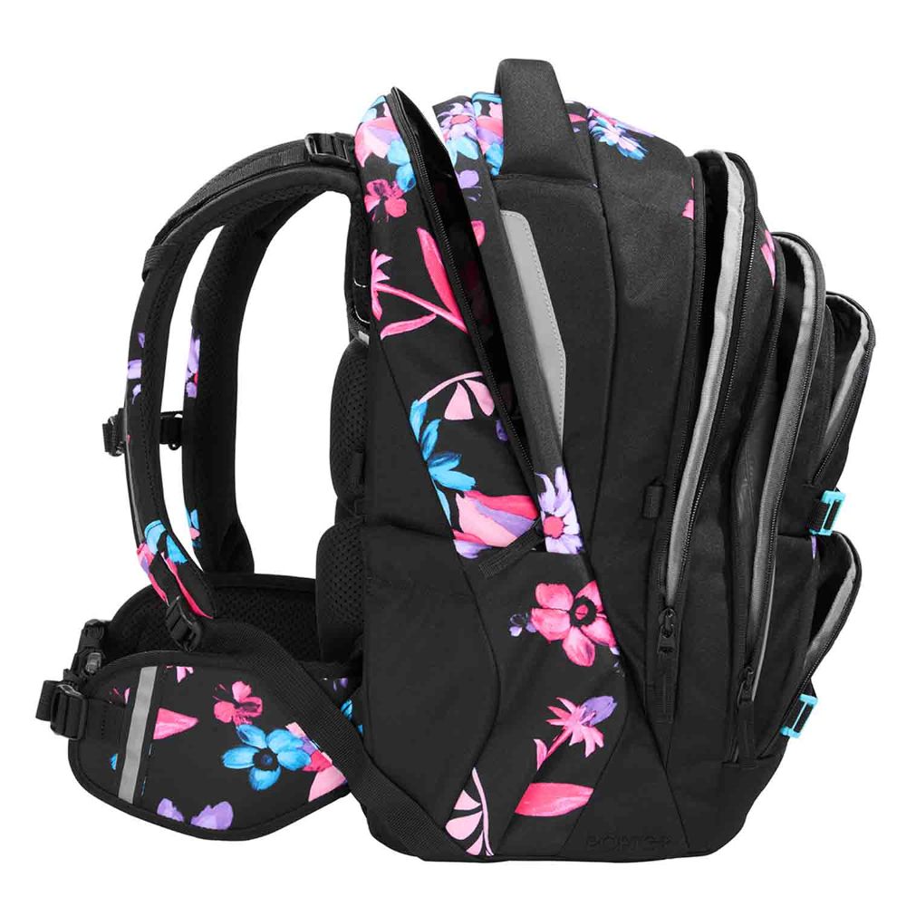 Coocazoo Porter Floral Artnight Schulrucksack Set 3tlg.