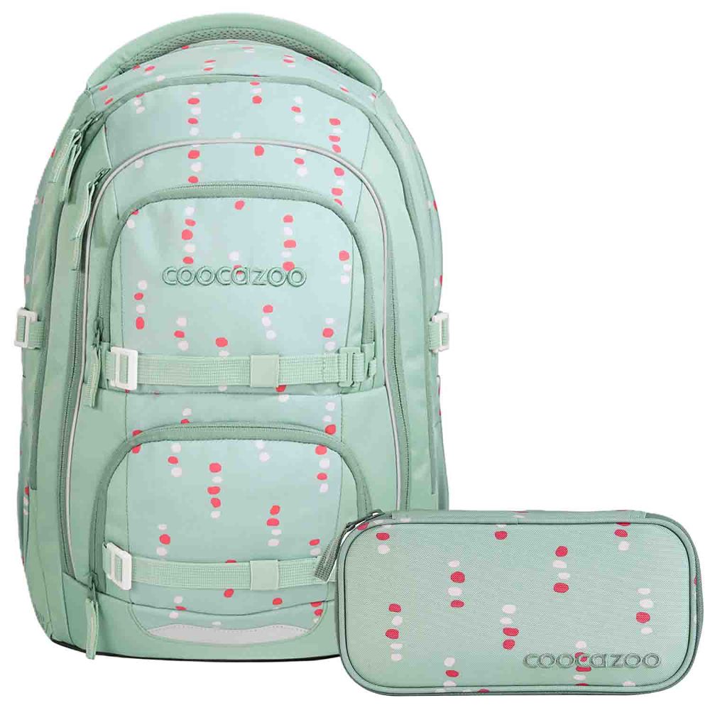 Coocazoo Porter Dancing Dots Schulrucksack Set 2tlg.