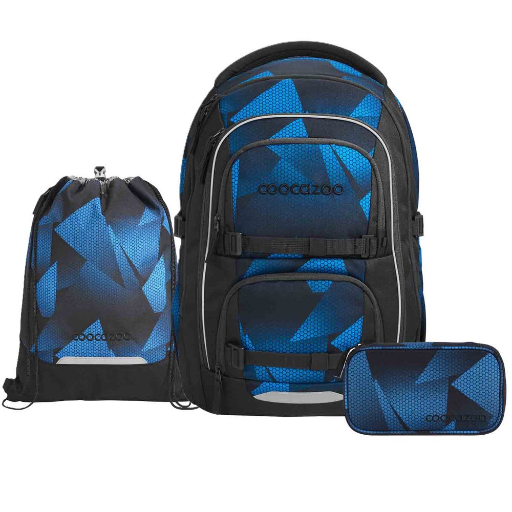 Coocazoo Porter Electric Ice Schulrucksack Set 3tlg.