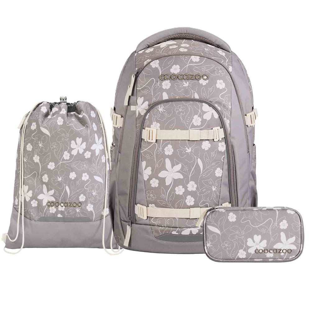 Coocazoo Mate Vanilla Bloom Schulrucksack Set 3tlg.