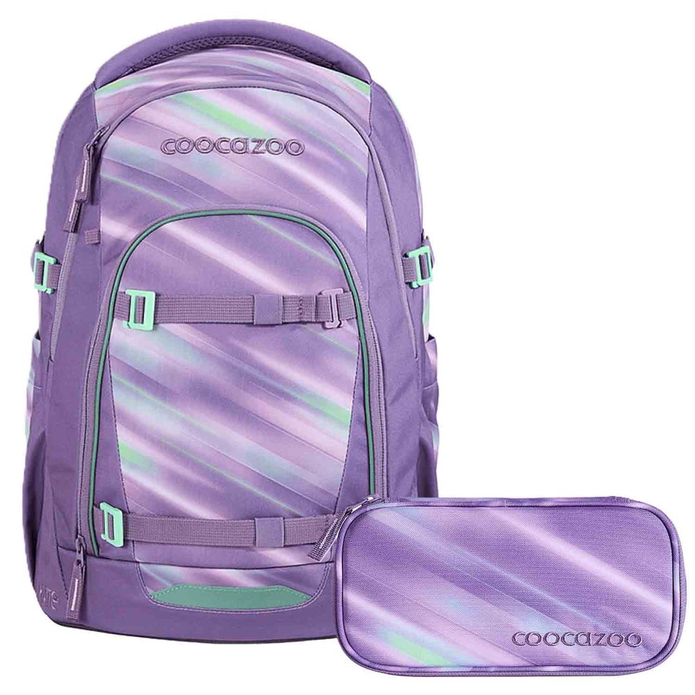 Coocazoo Mate Arctic Lights Schulrucksack Set 2tlg.