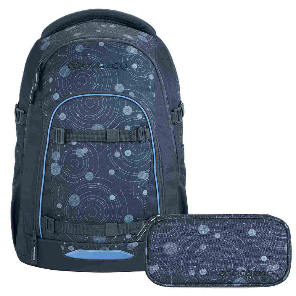 Coocazoo Mate Blue Orbit Schulrucksack Set 2tlg.