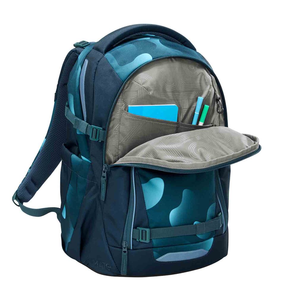 Coocazoo Mate Aqua Flow Schulrucksack Set 2tlg.