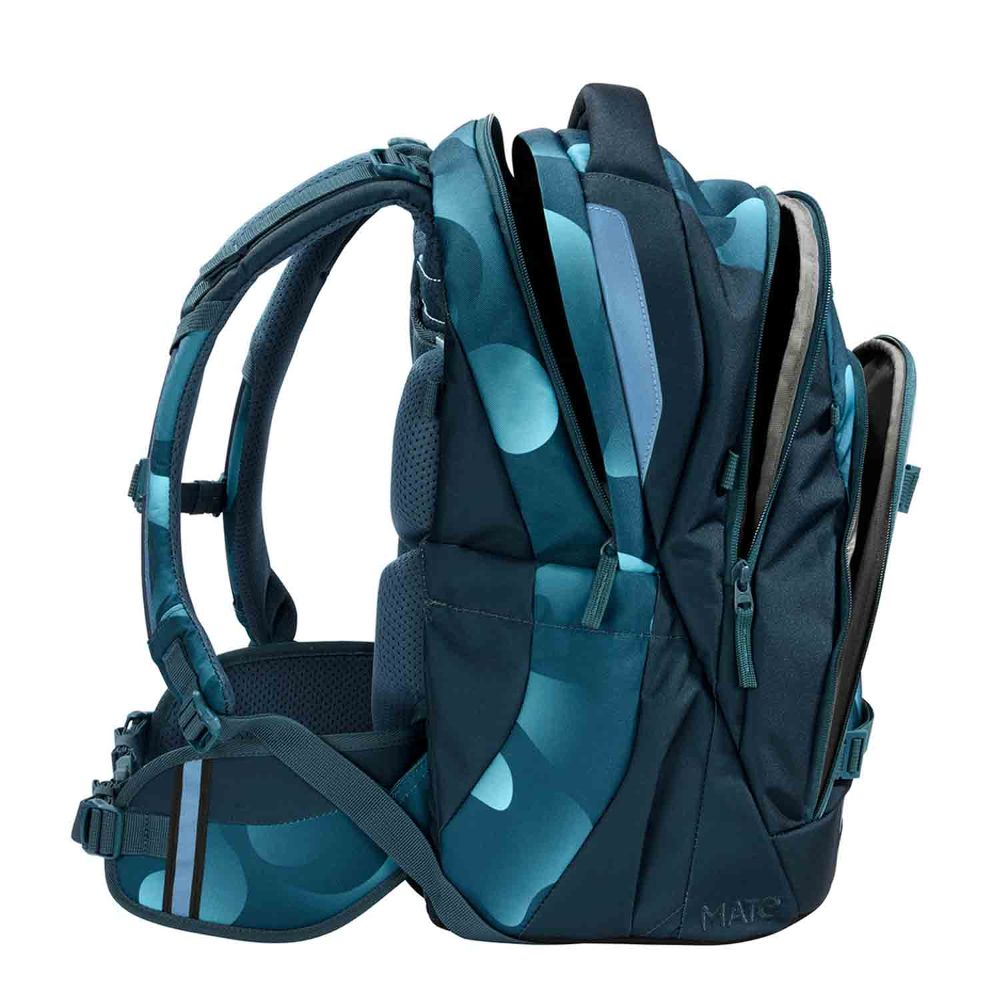 Coocazoo Mate Aqua Flow Schulrucksack Set 2tlg.