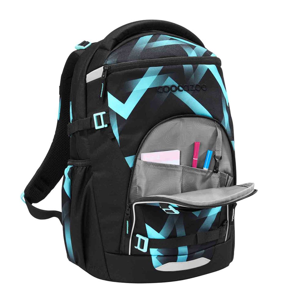 Coocazoo Byte Laser Lights Schulrucksack Set 3tlg.