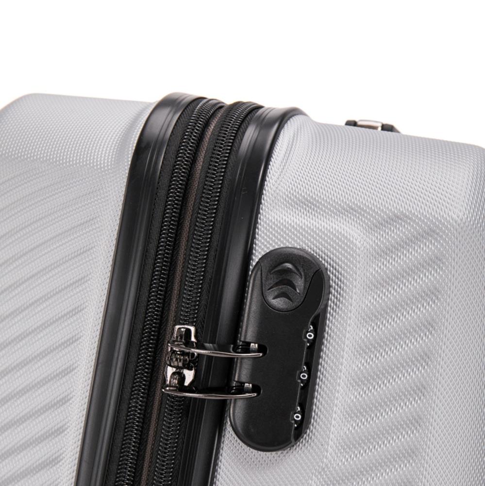 Herolite New York Schwarz 4-Doppelrollen Trolley Set 3tlg.