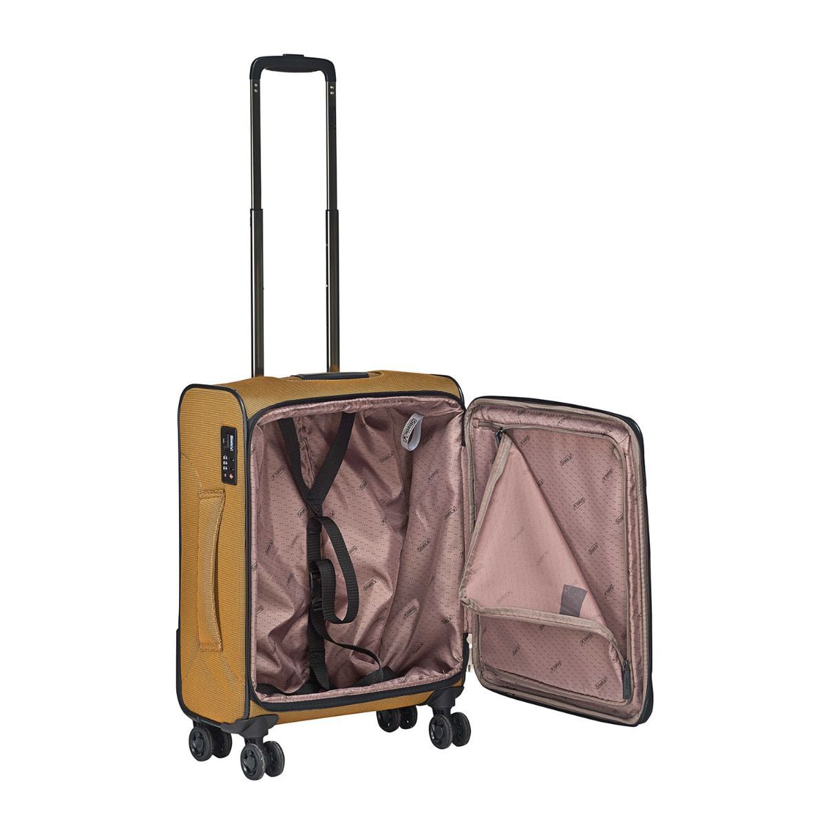 Stratic Bendigo Light Senf 4-Rollen Trolley S 55cm