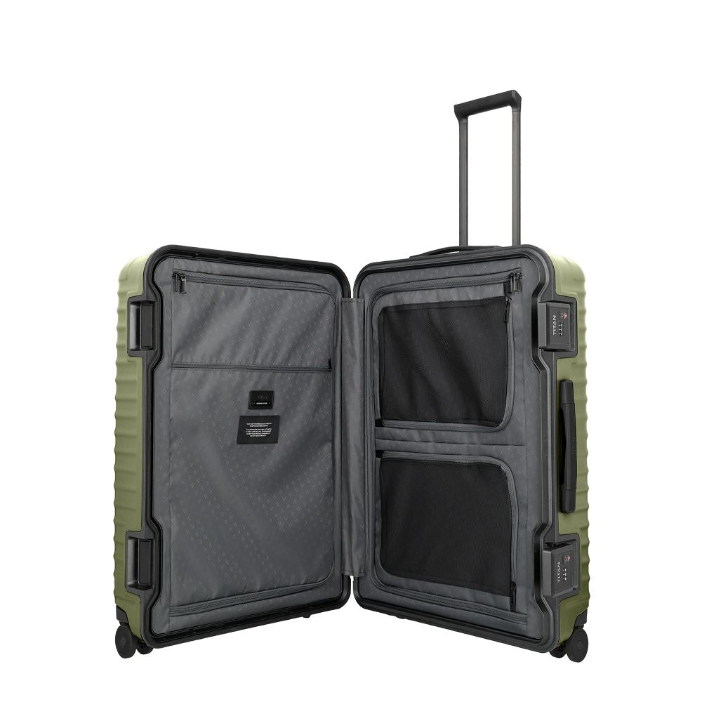 Titan Overseas Forest Green 4 Doppelrollen Trolley L 75 cm
