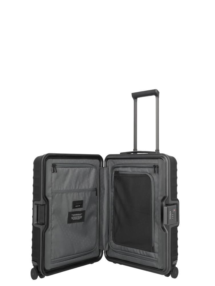 Titan Overseas Nightshade Black 4 Doppelrollen Trolley S20 55 cm