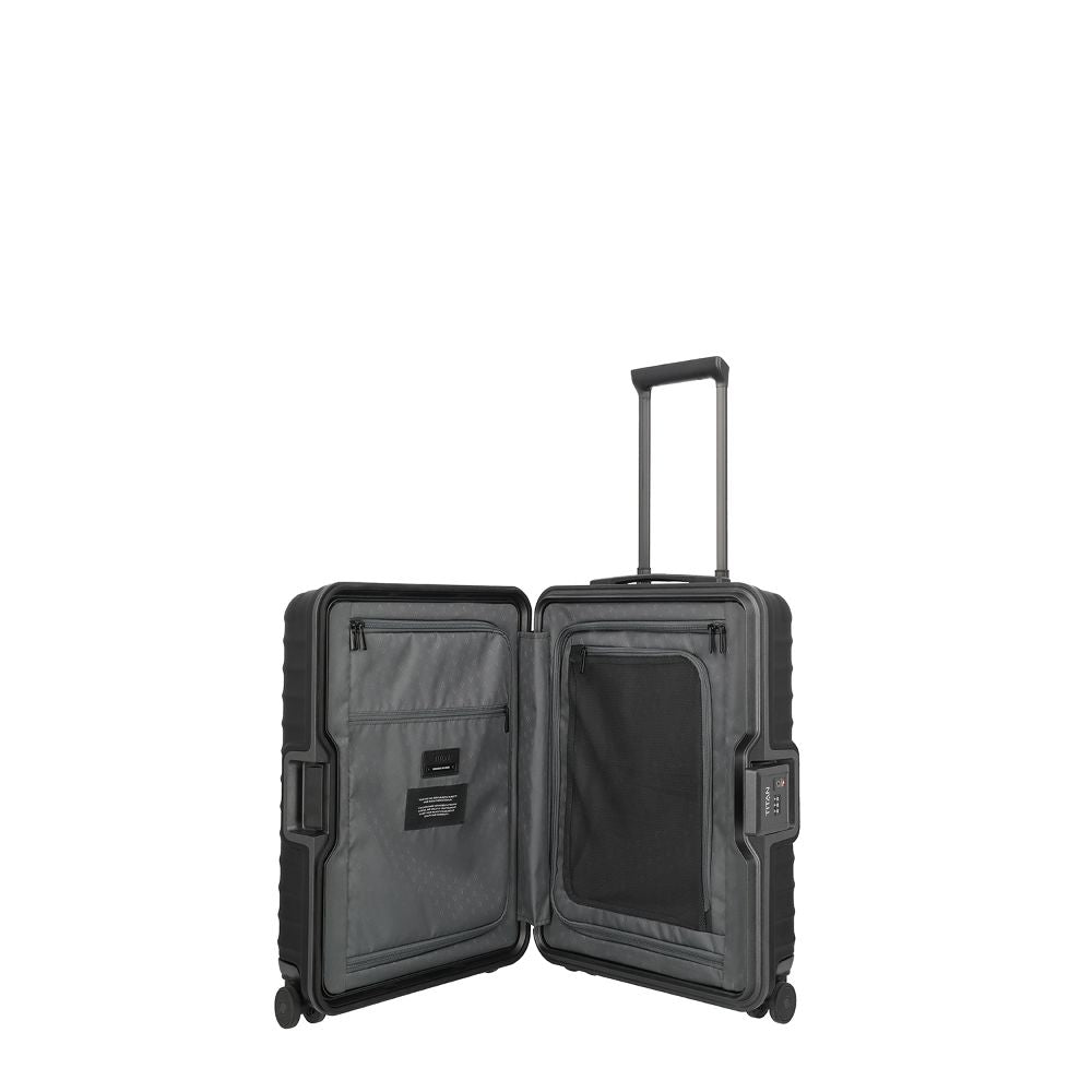 Titan Overseas Nightshade Black 4 Doppelrollen Trolley S20 55 cm