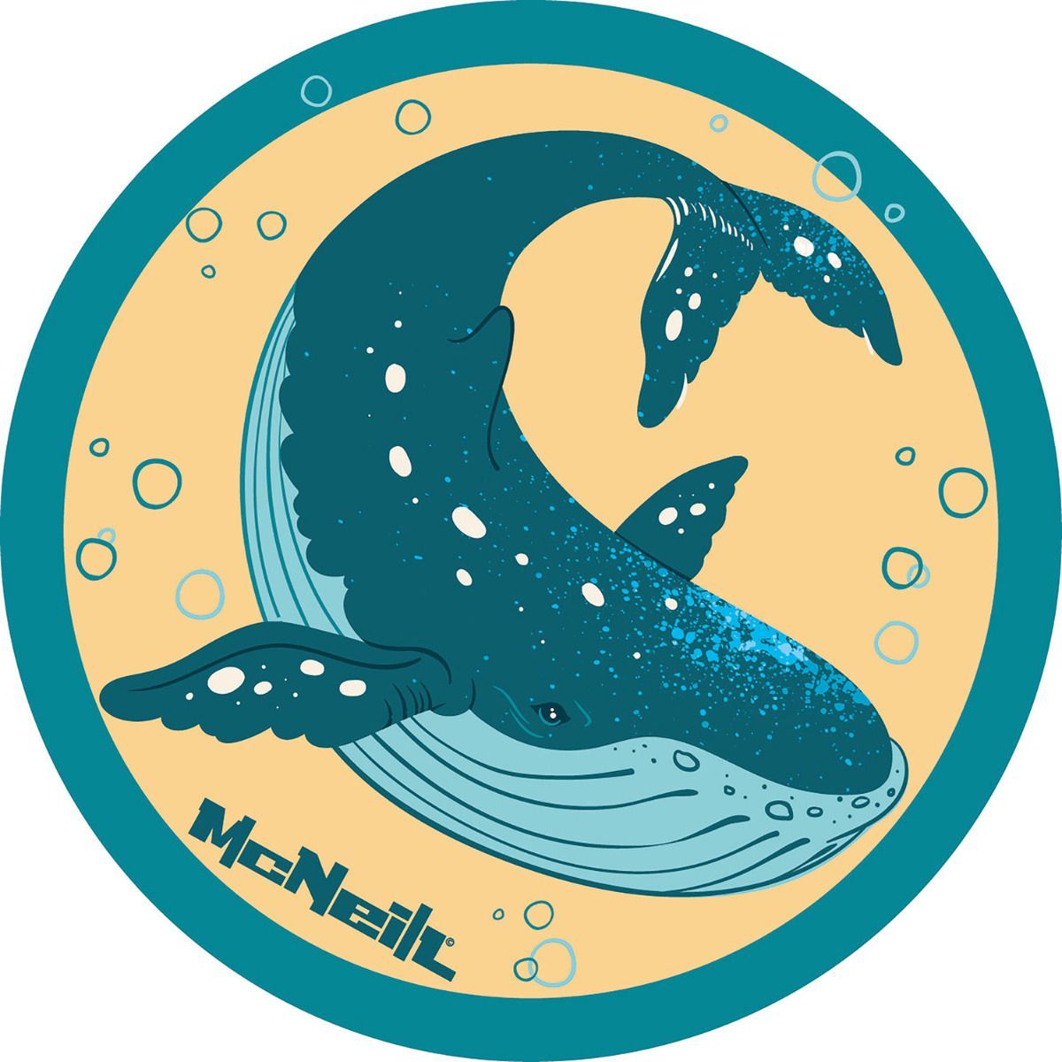 McNeill McAddy Unterwasser Wal Gold Grün