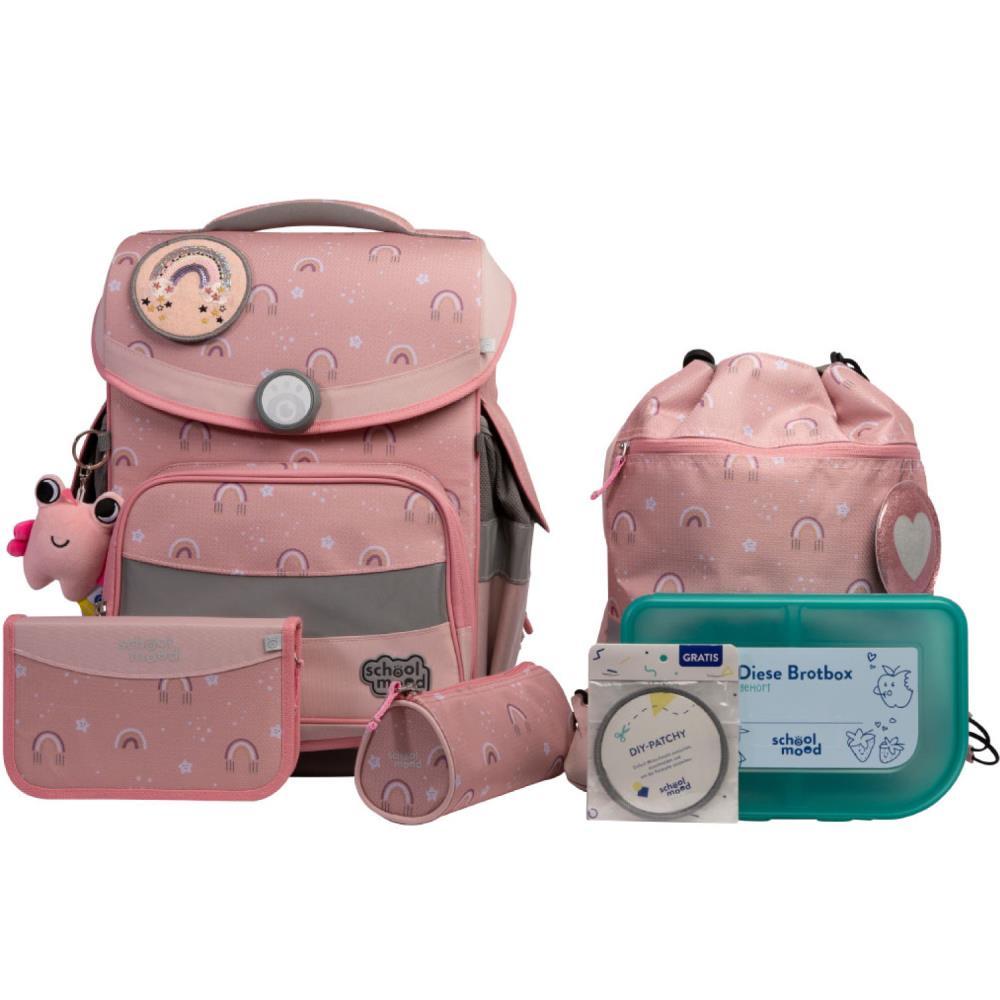 School Mood Timeless Pro Rainbow Schulranzen Set 7tlg.