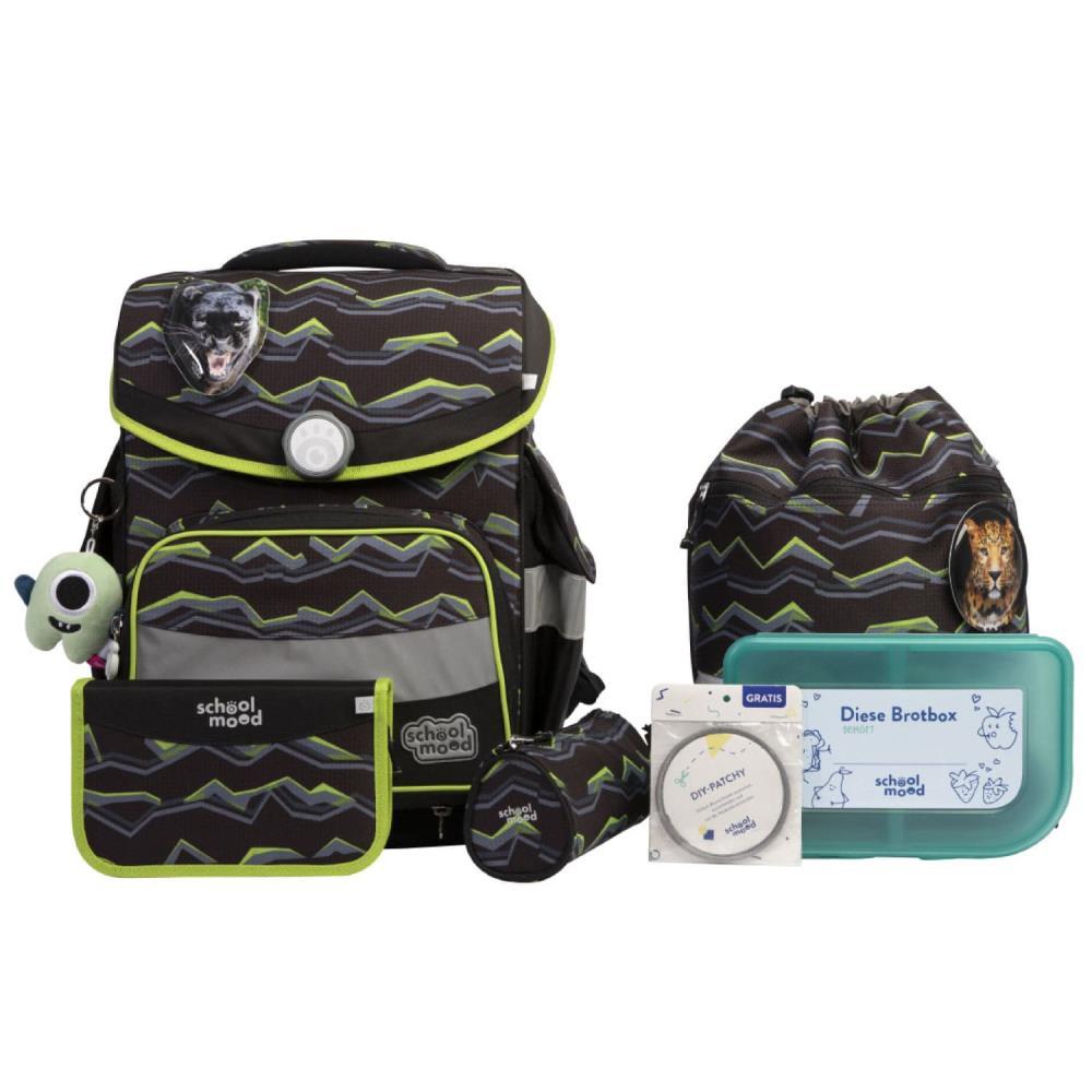 School Mood Timeless Pro Finn Raubkatze Schulranzen Set 7tlg.