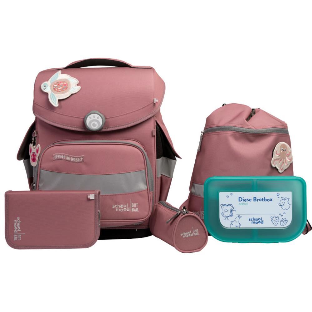 School Mood Timeless Pro Axolotl Ocean Collection Schulranzen Set 6tlg.