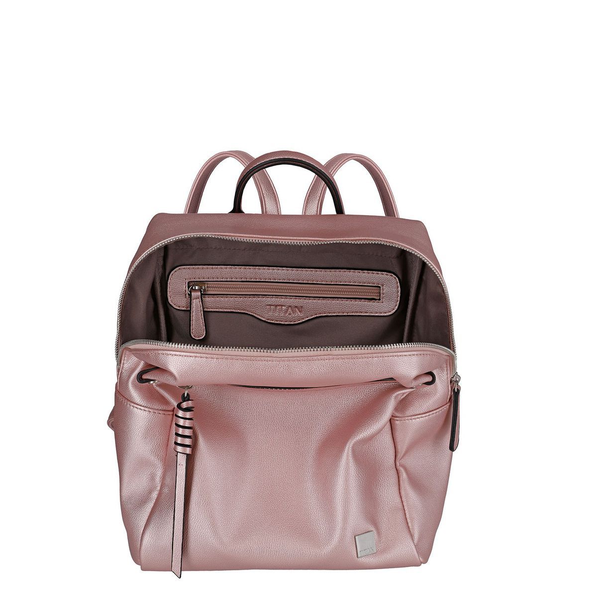 Titan Spotlight Zip Backpack Metallic Pink