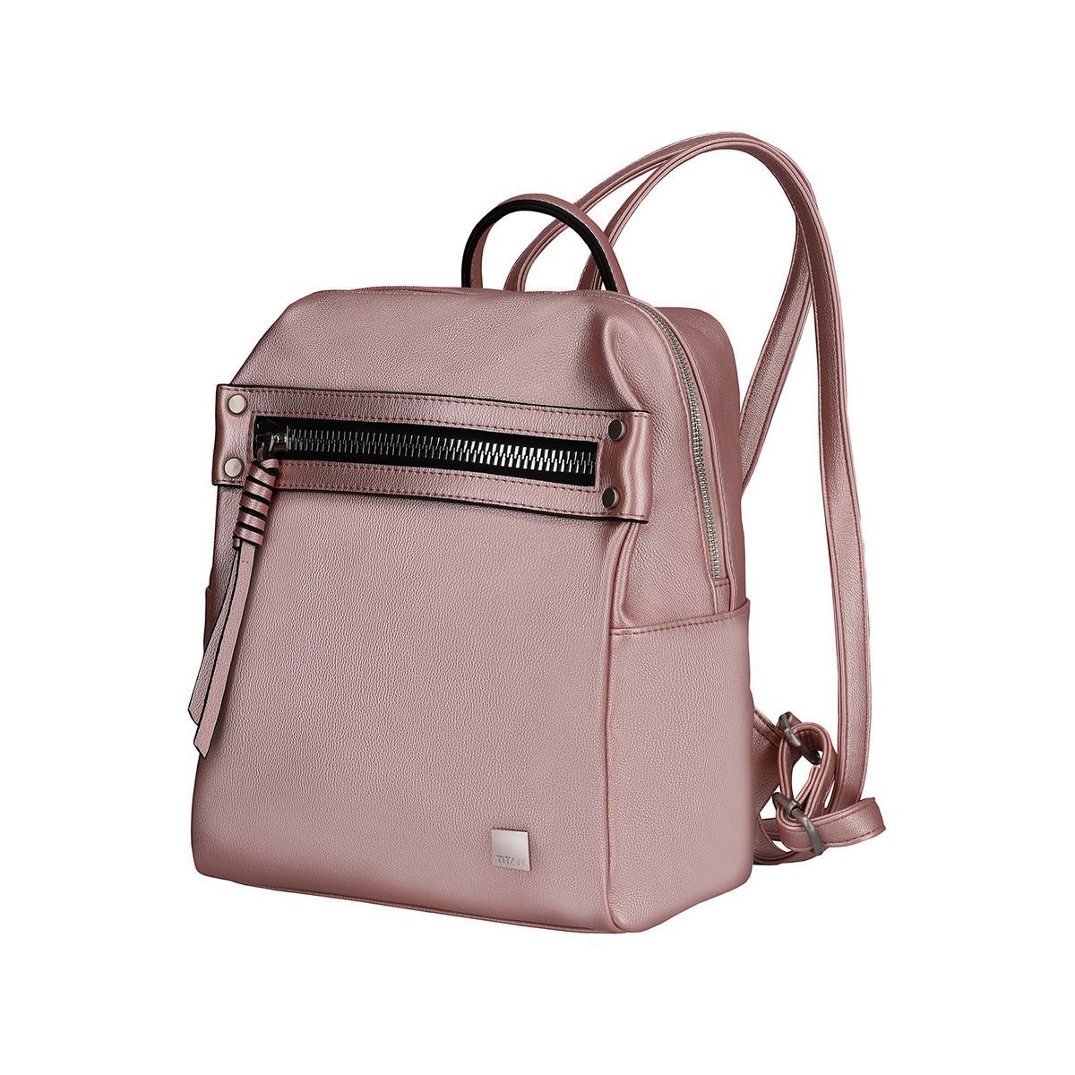 Titan Spotlight Zip Backpack Metallic Pink
