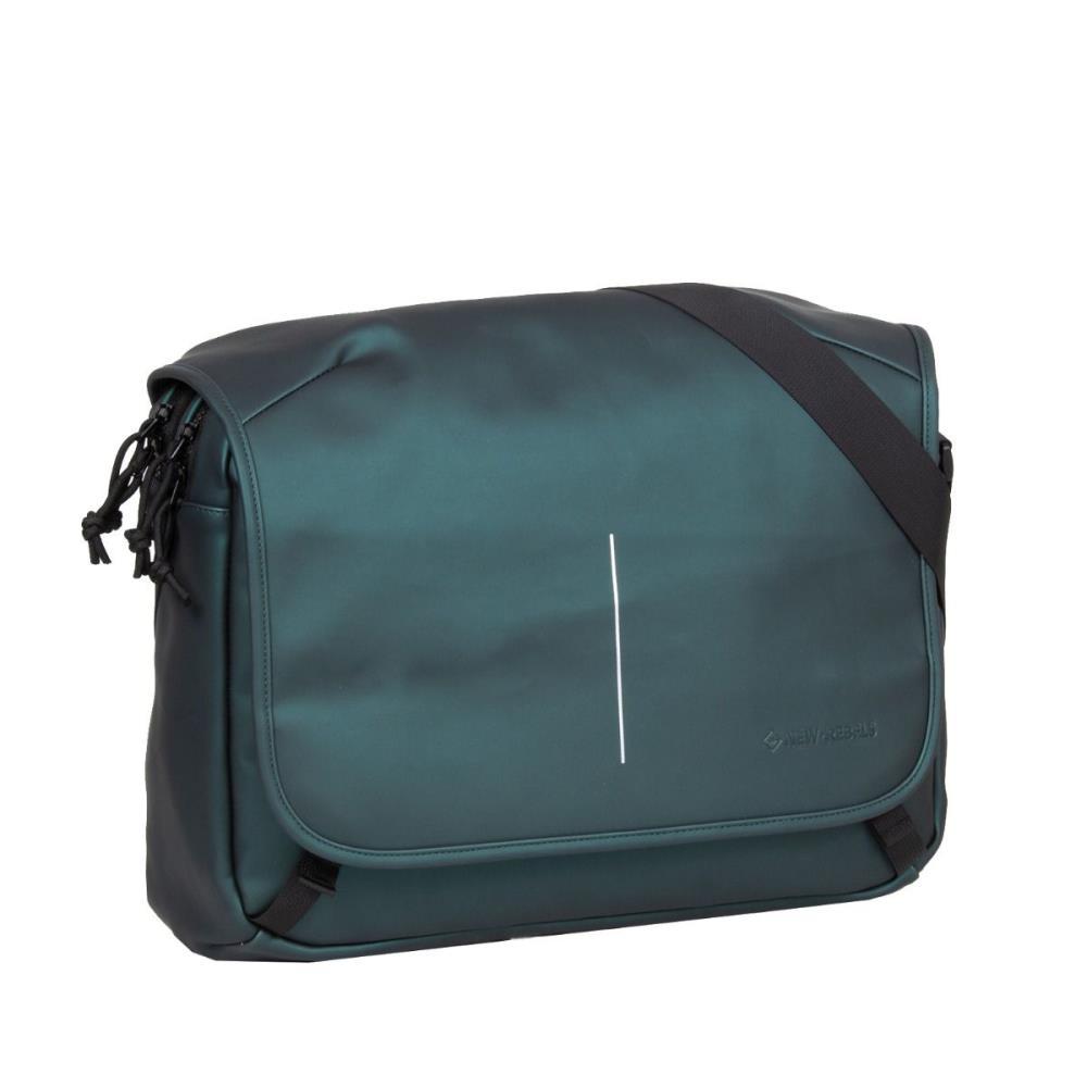 New Rebels William Dark Green Messenger Bag