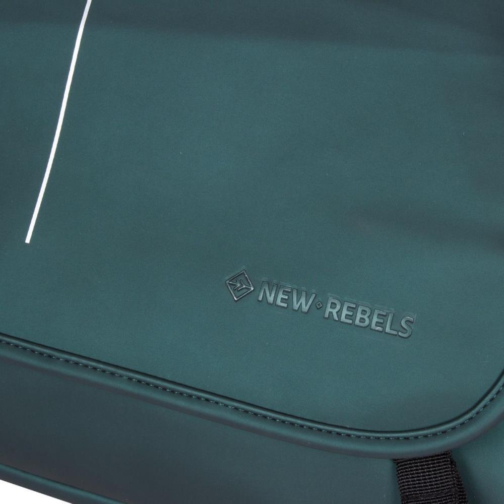 New Rebels William Dark Green Messenger Bag