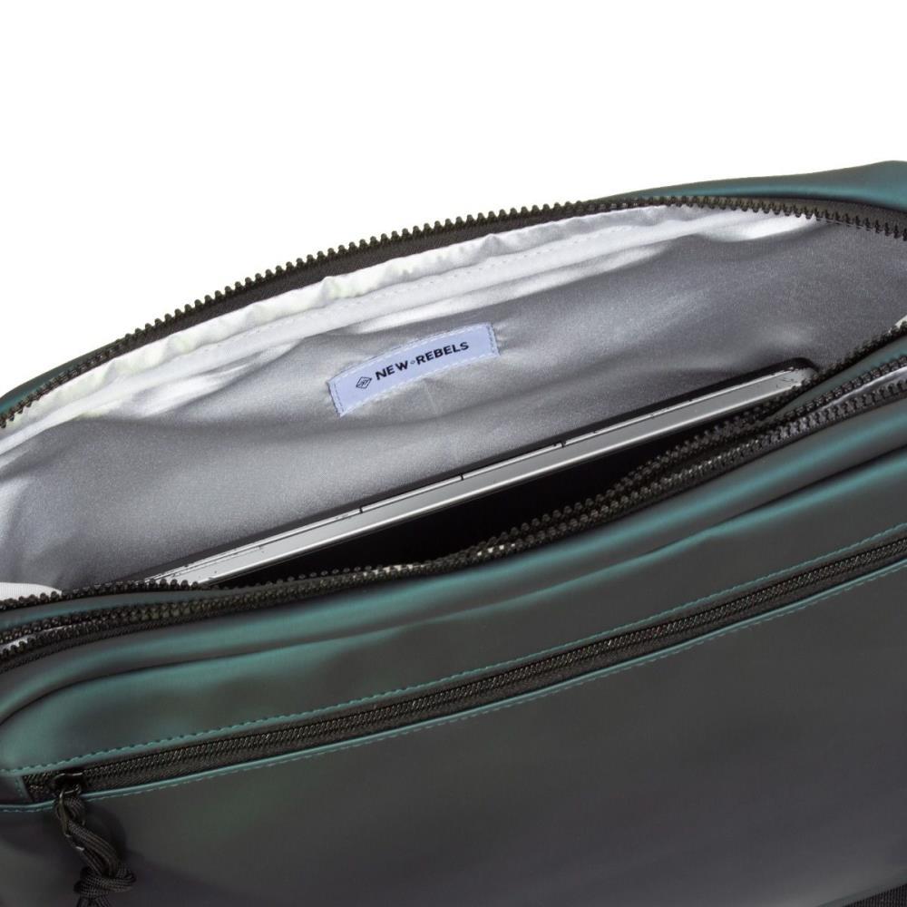 New Rebels William Dark Green Messenger Bag