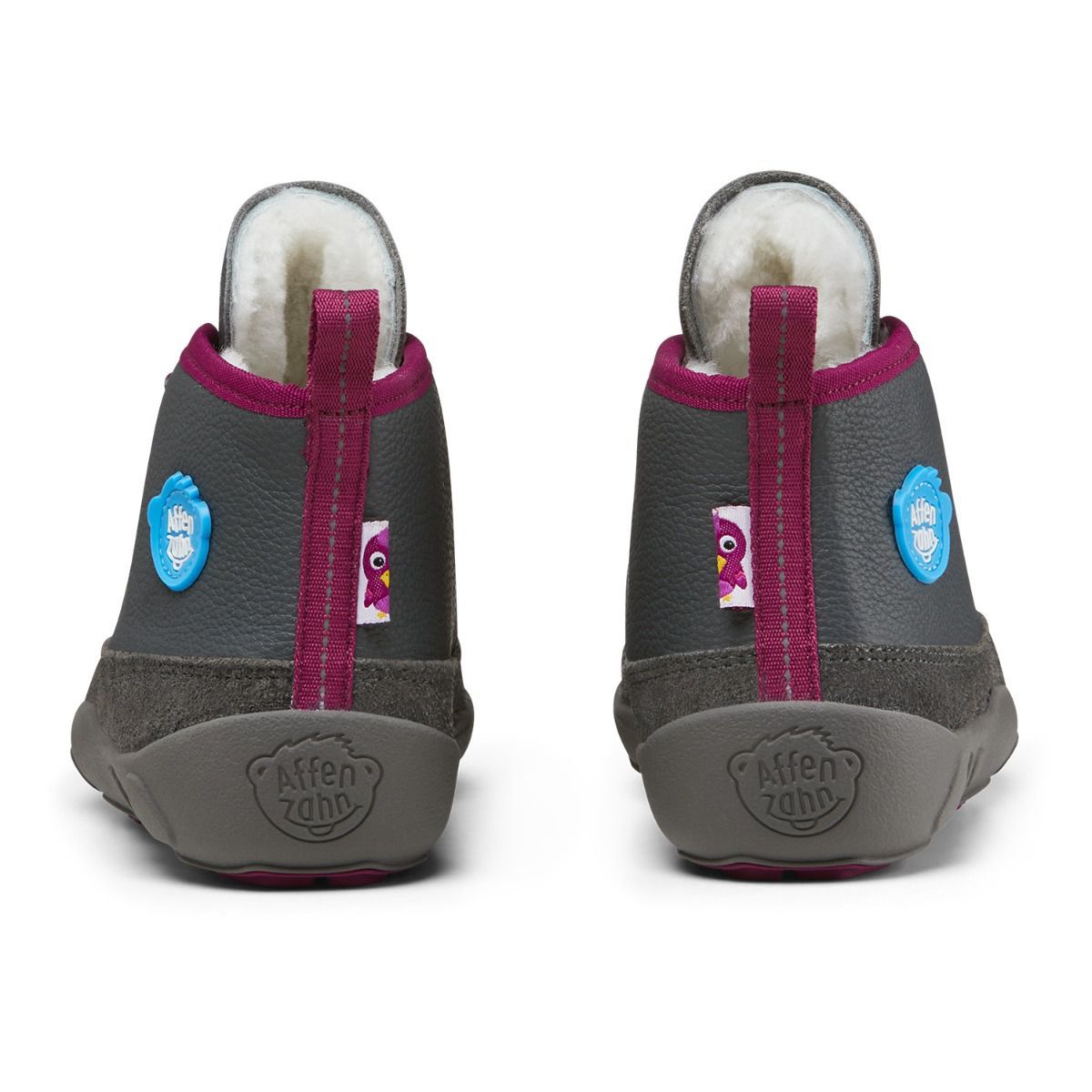 Affenzahn Winterschuh Leder Easy Vogel