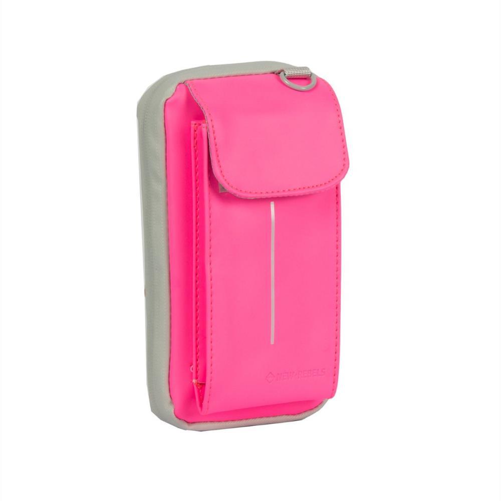 New Rebels Mart Cincinnati Neon Pink Flap Smartphonetasche