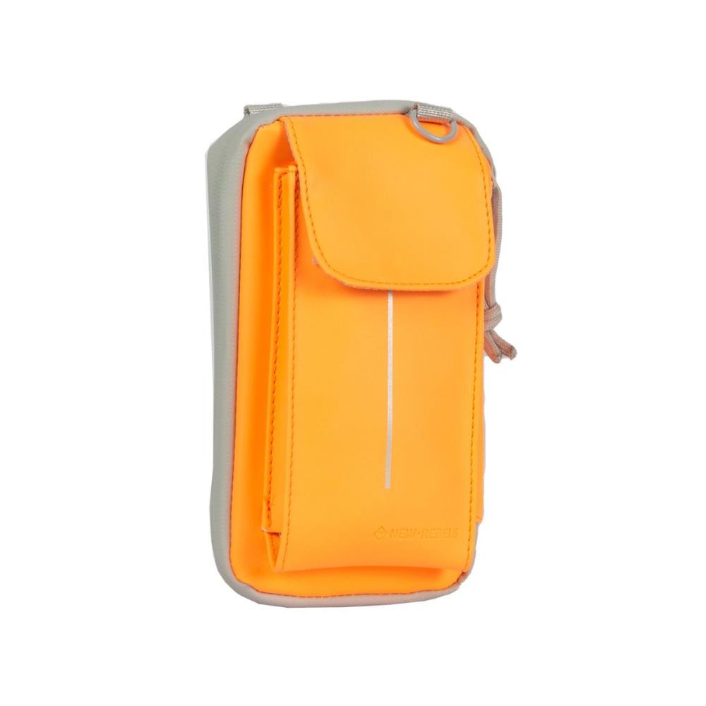 New Rebels Mart Cincinnati Neon Orange Flap Smartphonetasche