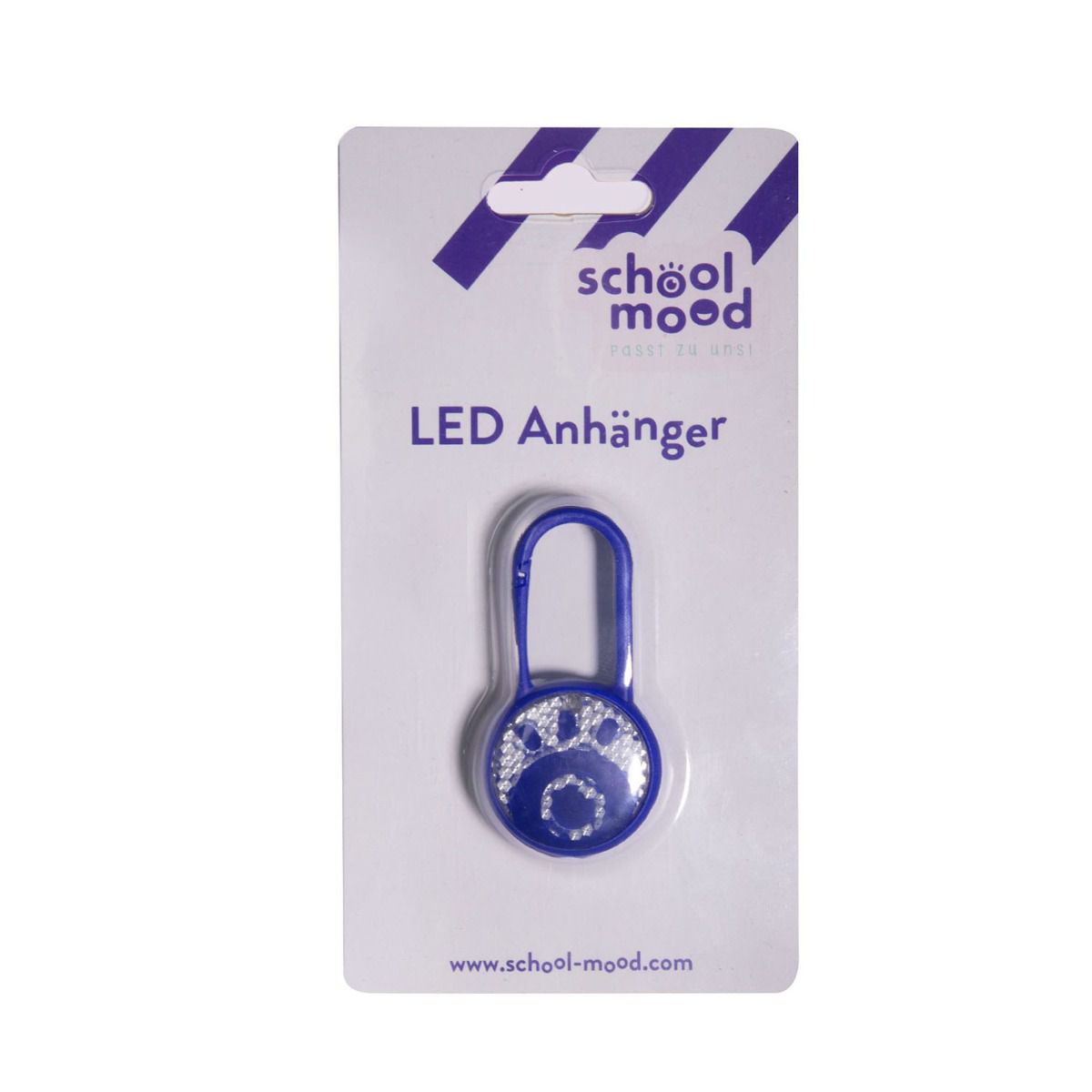 School Mood LED Reflektor Anhänger Blau