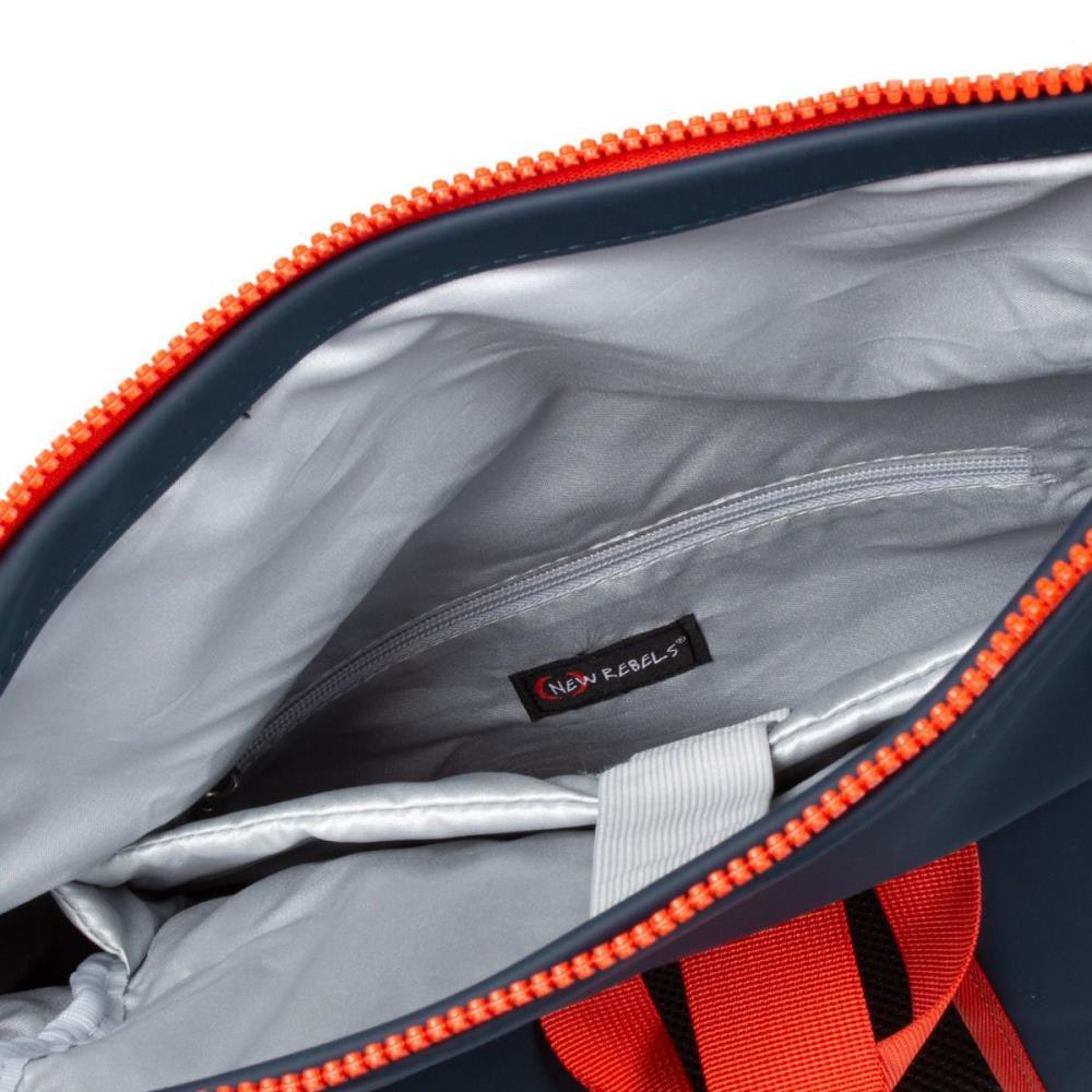 New Rebels Tim Navy Red Rol Rucksack 16 l