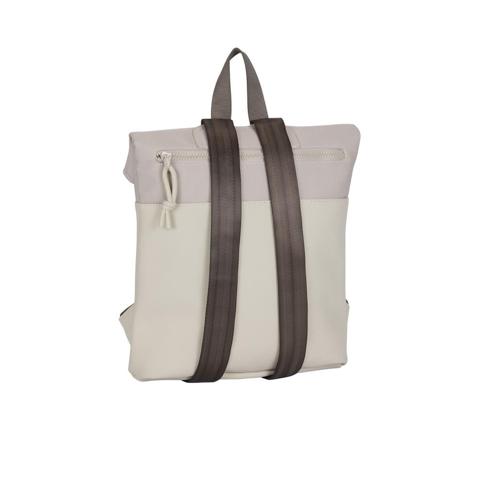 New Rebels Backham Los Angeles Beige Mini Rolltop Rucksack