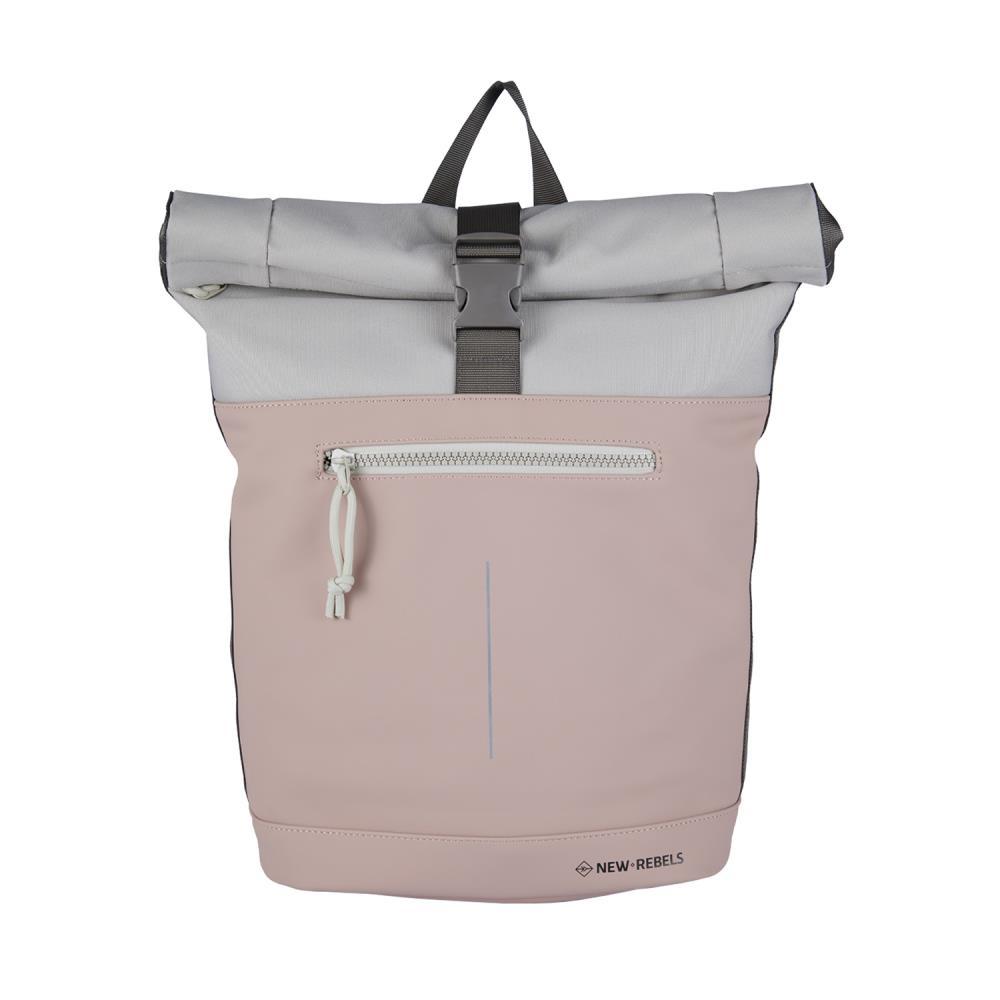 New Rebels Backham New York Old Pink Rolltop Rucksack