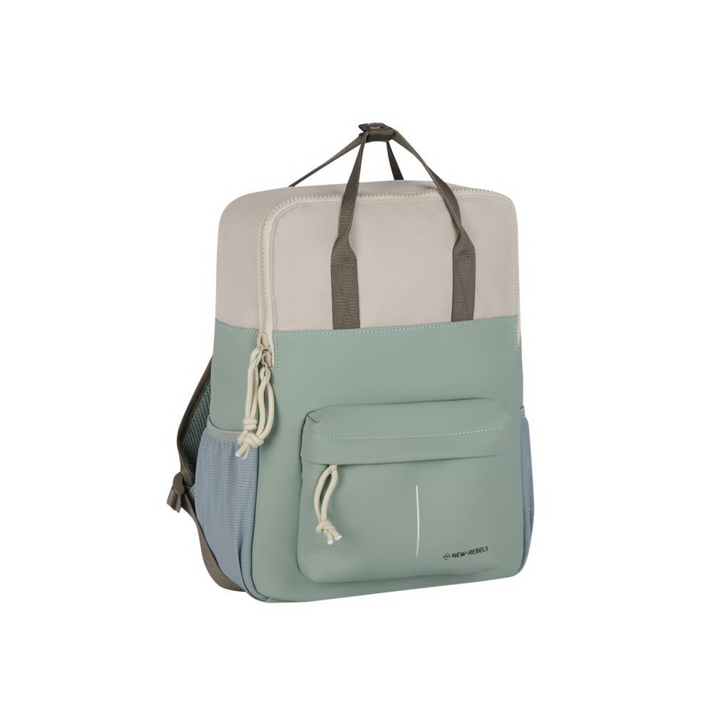 New Rebels Backham Springfield Salie Green Beige Rucksack