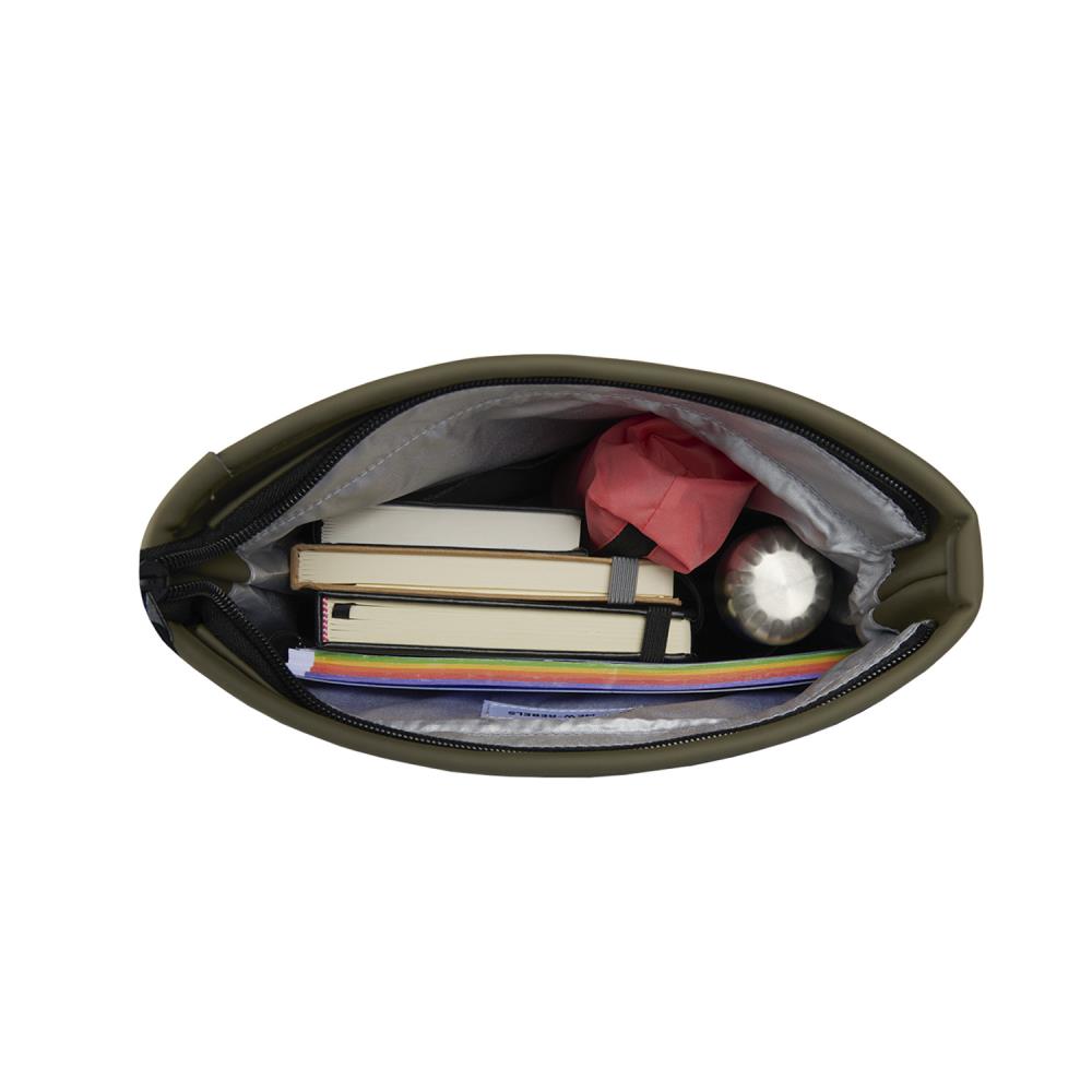 New Rebels Bowie New York Reflective Olive Mini Rolltop Rucksack