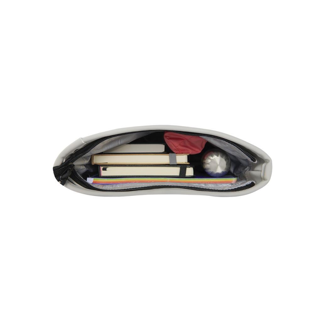 New Rebels Bowie New York Reflective Light Grey Mini Rolltop Rucksack