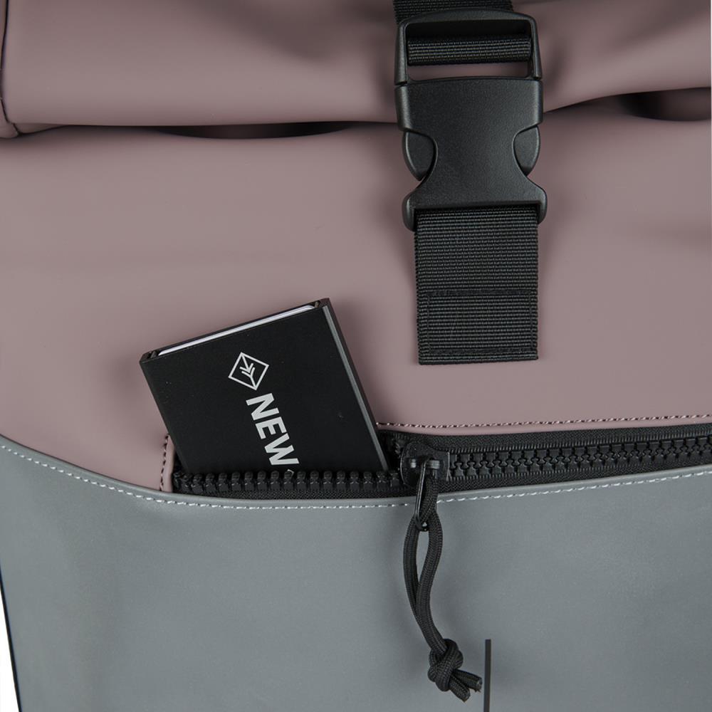 New Rebels Bowie New York Reflective Old Purple Rolltop Rucksack