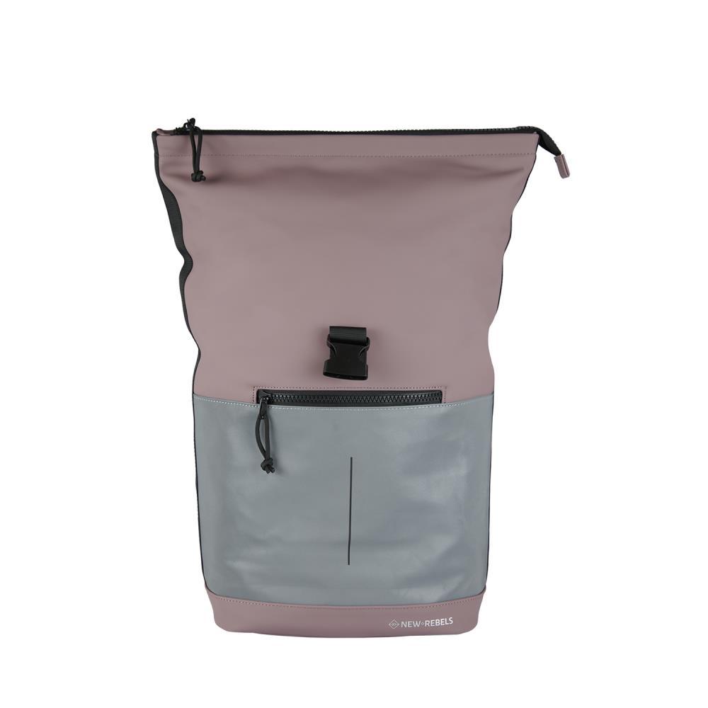 New Rebels Bowie New York Reflective Old Purple Rolltop Rucksack