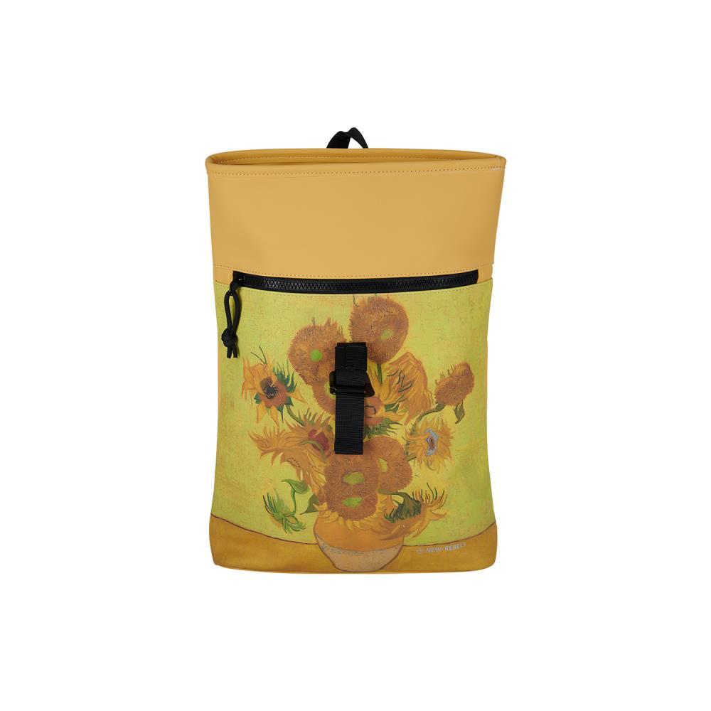 New Rebels Mart Art Los Angeles Sonnenblumen Mini Rolltop Rucksack
