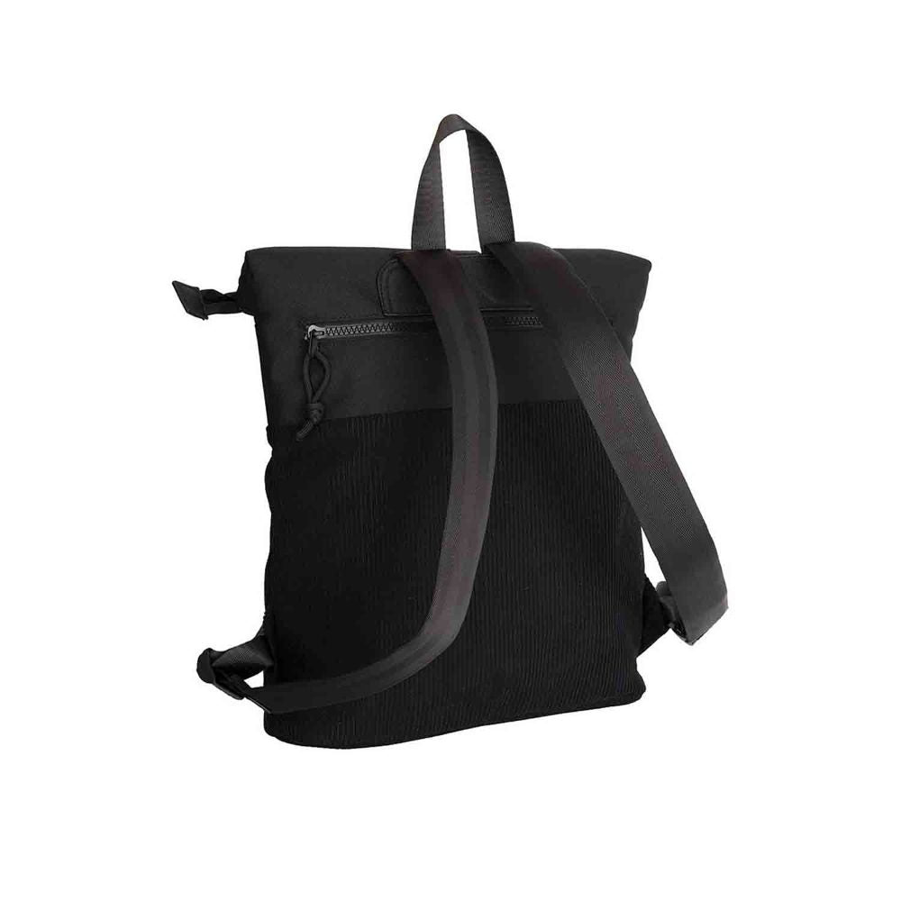 New Rebels Ribbi Los Angeles Black Rolltop Rucksack Mini