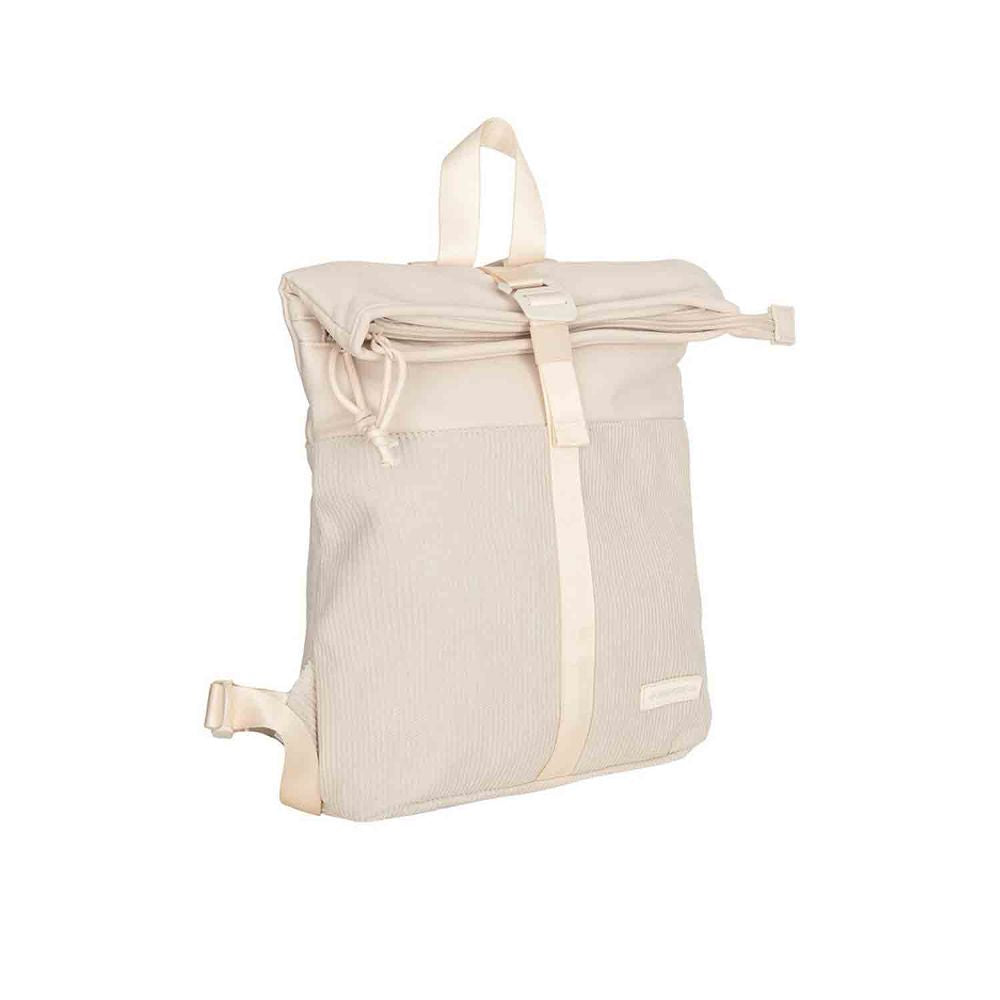 New Rebels Ribbi Los Angeles Beige Rolltop Rucksack Mini