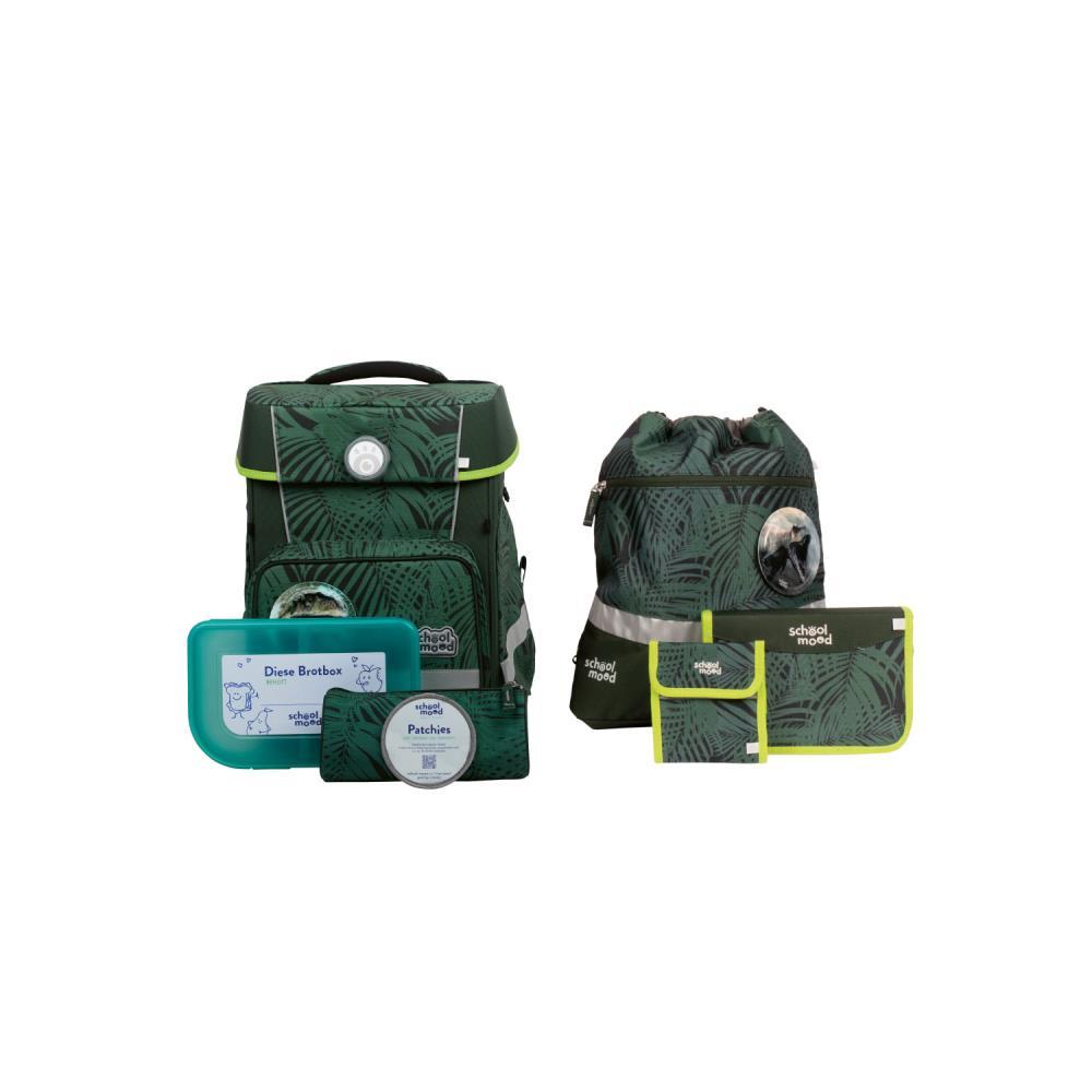 School Mood Champion Maxx Daniel Dinosaurier Schulranzen Set 7tlg.