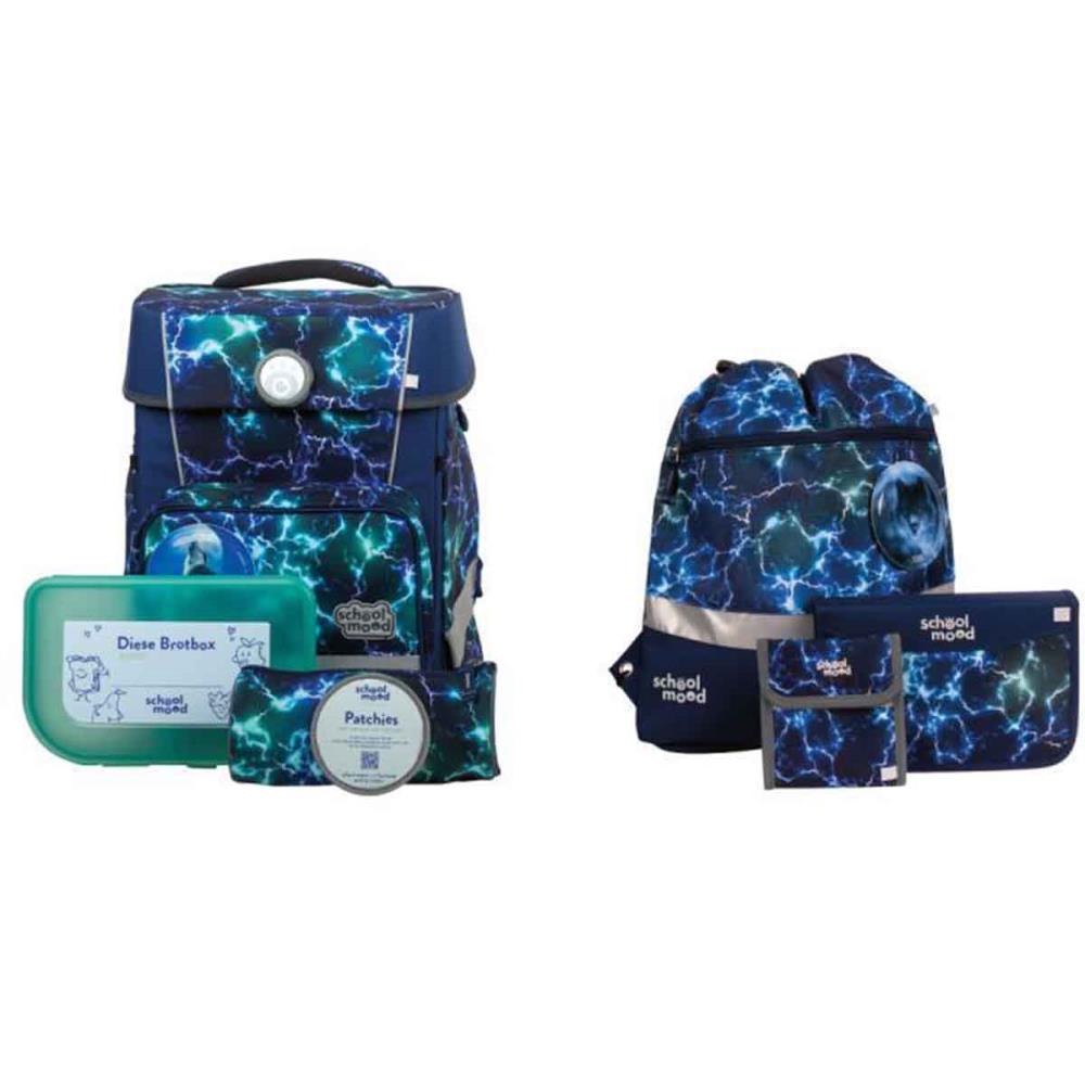 School Mood Champion Maxx Felix Wolf Schulranzen Set 7tlg.
