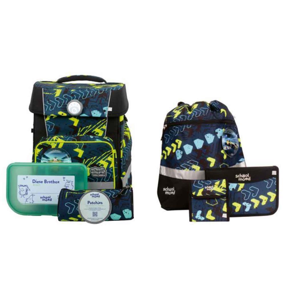 School Mood Champion Maxx Elias Rennwagen Schulranzen Set 7tlg.