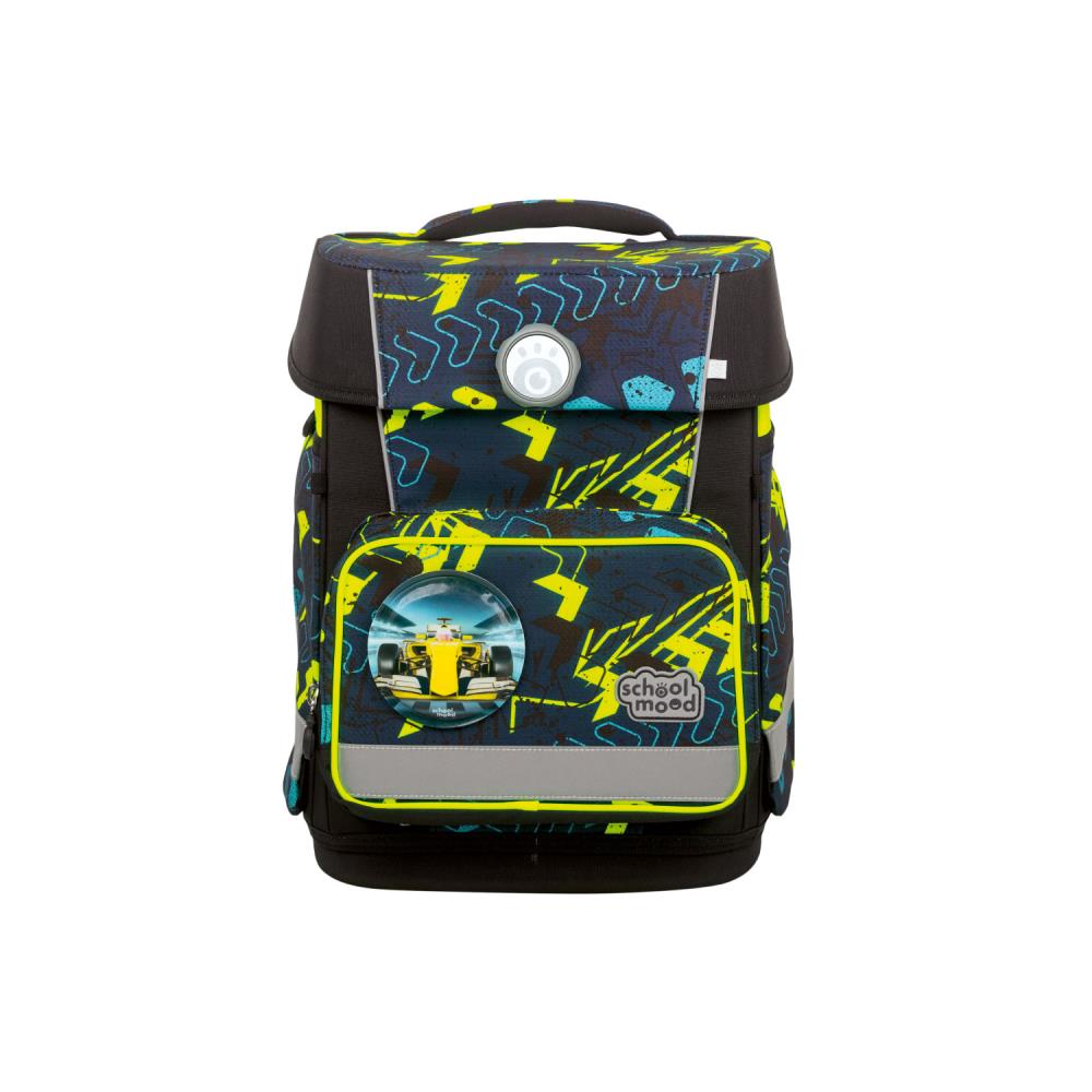 School Mood Champion Maxx Elias Rennwagen Schulranzen Set 7tlg.