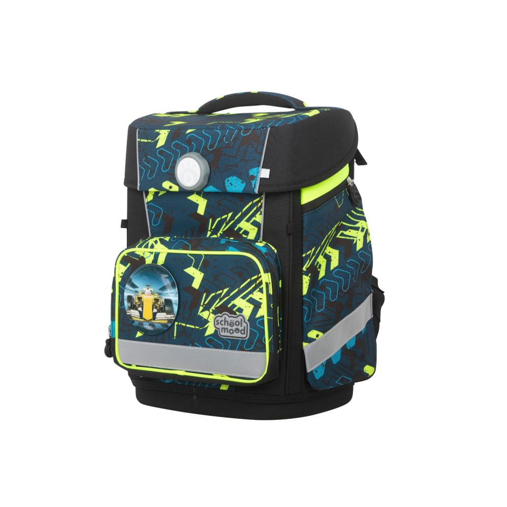 School Mood Champion Maxx Elias Rennwagen Schulranzen Set 7tlg.