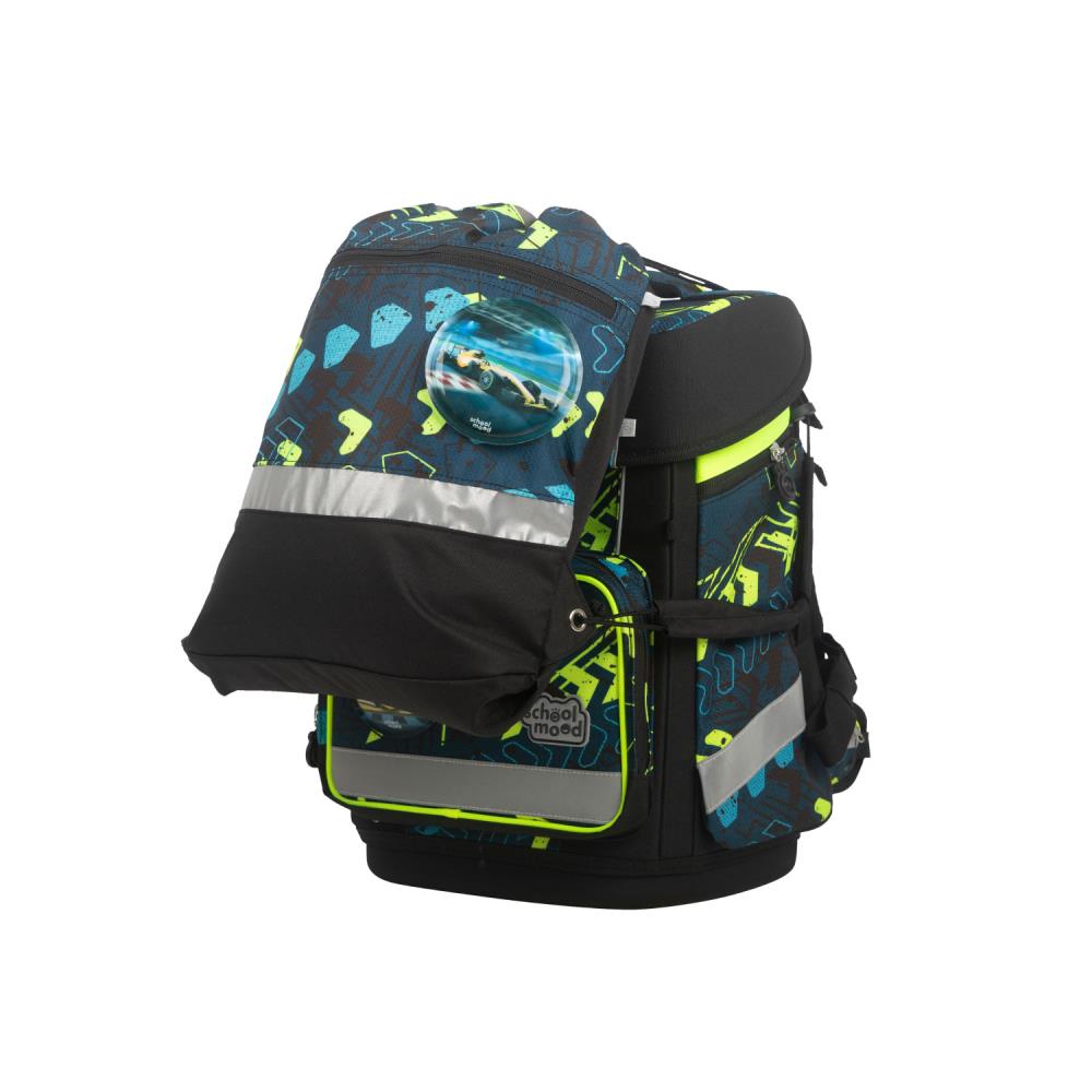 School Mood Champion Maxx Elias Rennwagen Schulranzen Set 7tlg.