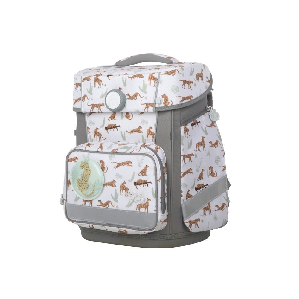 School Mood Champion Maxx Leopard Nordic Collection Schulranzen Set 7tlg.