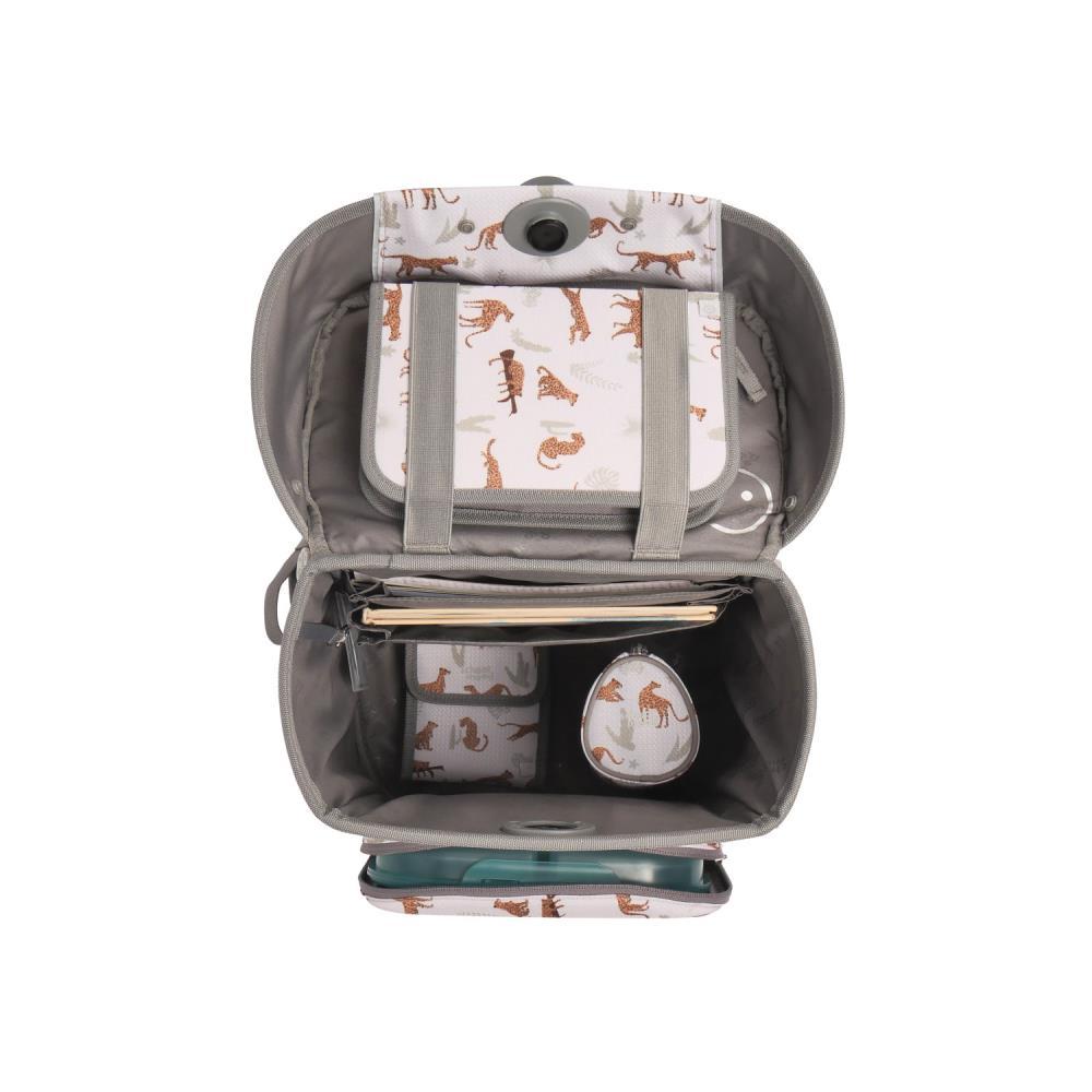 School Mood Champion Maxx Leopard Nordic Collection Schulranzen Set 7tlg.
