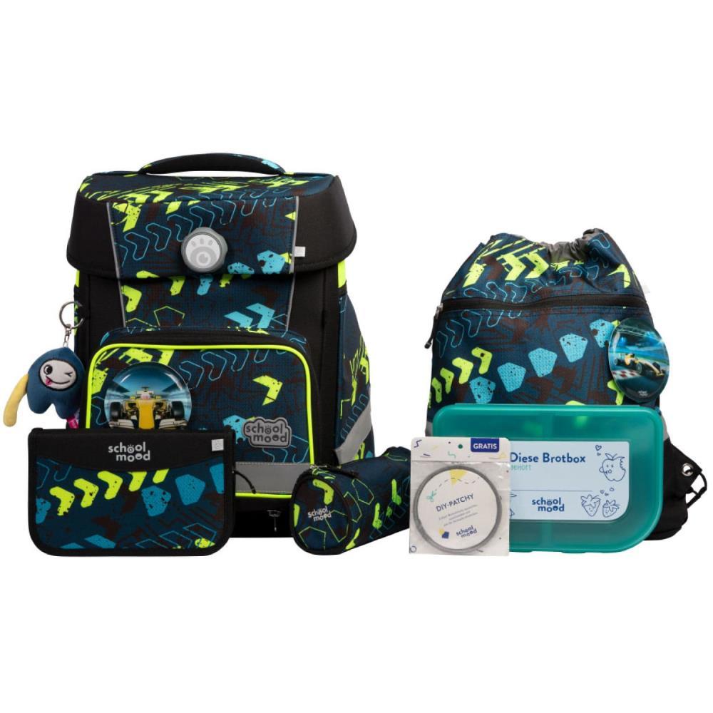 School Mood Champion Maxx Pro Elias Rennwagen Schulranzen Set 7tlg.