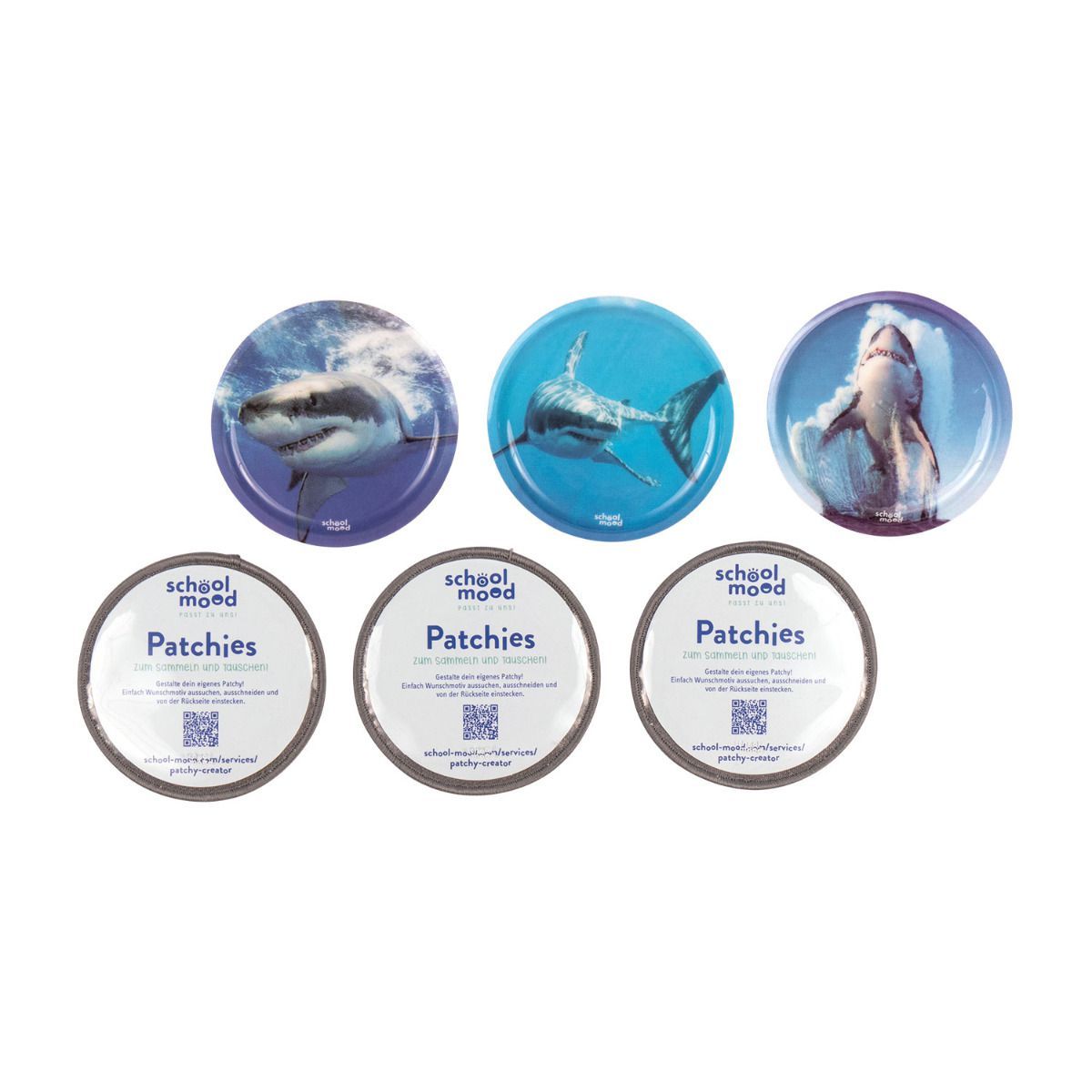 School Mood Patchies Hai 6tlg.